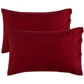 Double Set of Bedsure Microfiber Pillowcases – 50×75 cm, Envelope Closure, Vineyard Design