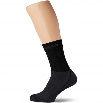 Odlo Long Ceramiwarm Socken in Graphitgrau – Größe 42-44
