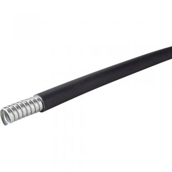 SILVYN HCX 3/8 (12,60 × 17,80 mm) Metallschutzschlauch BK – 30 Meter, schwarz