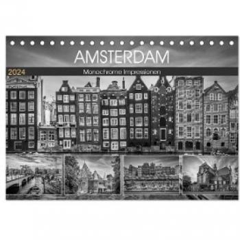Tischkalender 2024 AMSTERDAM Monochrome Impressionen