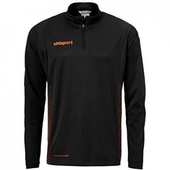 Black/Fluo Orange Half‑Zip Sport Hoodie – UHS 13–14 Youth