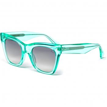 Lunettes de soleil ISABELLA 023LP – Design oversize en acétate vert-gris