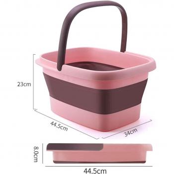 Seau pliable en plastique pour lavabo
