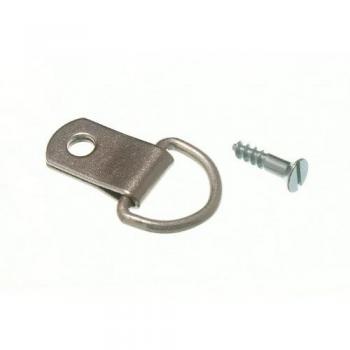 Single D Ring Picture Frame Hangers Nickel Plated with Screws (Pack of 1000)