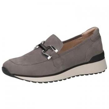 Slip Caprice Gris en cuir avec talon compensé P.38