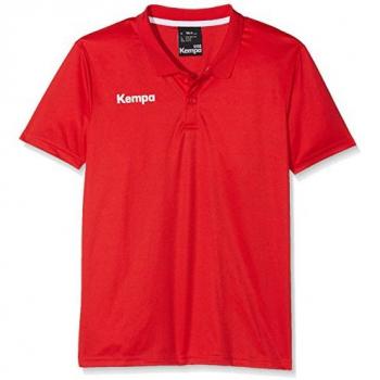 Kempa Kinder Polyester Poloshirt Rot Größe 152