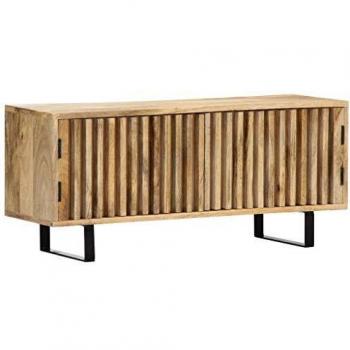 TV Cabinet 90x30x40 cm Solid Mango Wood Vidaxl