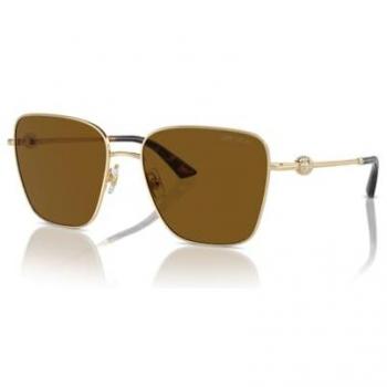 Jimmy Choo 56mm Polarized Brown Sunglasses with Gold Frame