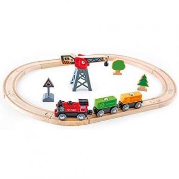 HAPE E3731 PISTA TRENO CON GRU