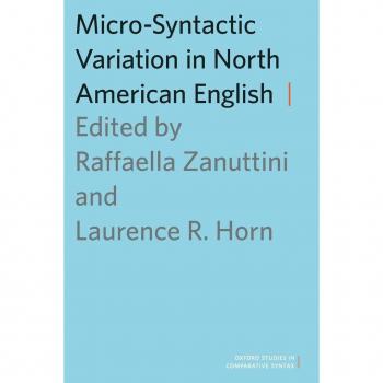 Oxford University Press Micro-Syntactic Variation in North American English