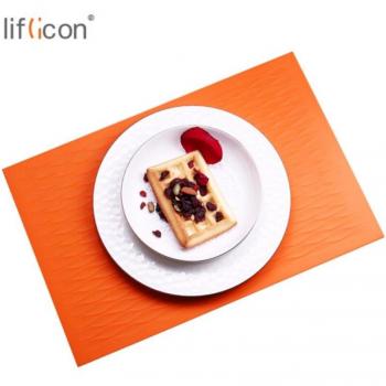 Orange Anti‑Skid Silicone Table Mat – FDA Approved