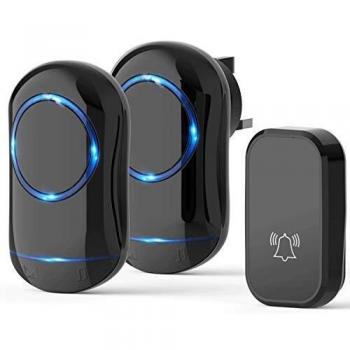 Loud 4‑Level Wireless Doorbell (0‑110 dB)