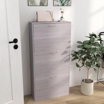 HOMCOM Entryway Shoe Shelf with 3 Flip Drawers