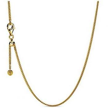 Cadena de plata dorada Pandora Shine