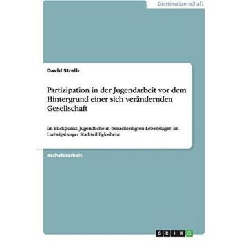 Partizipation in der Jugendarbeit vor dem Hintergrund einer sich verändernden Gesellschaft: Im Blickpunkt, Jugendliche in benachteiligten Lebenslagen im Ludwigsburger Stadtteil Eglosheim