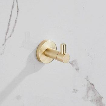 Soporte para toallas de baño negro