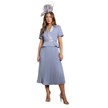 Coast Women's Convertible Pleated Skirt Dress – Blue, 10