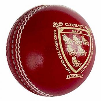 Gray-Nicolls Official Crest Elite Red Leather Cricket Ball
