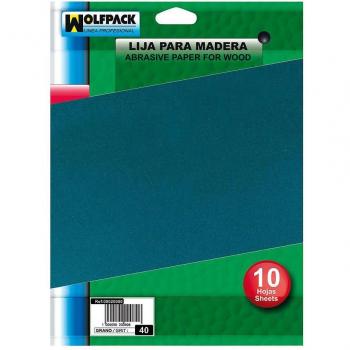 Papier abrasif pour bois grain 100 (10 feuilles)