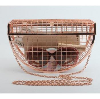 Sac à Main Dames avec Cage Métallique