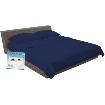 Blu Profondo Lenzuolo Strong 1P+M – Puro Cotone Italiano