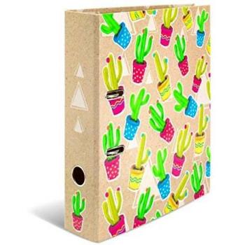 Archivador Palanca 7 cm A4 Herma Cartón Cactus