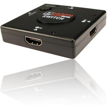 Switch HDMI 3D de 3 a 1 versión 1.3 con autoselección de entrada