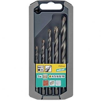 Broca WolfCraft 7123000 – Pack de 5 en caja gris con vástago hexagonal