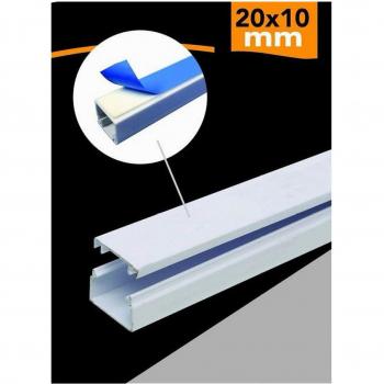 Profili Passacavi Biadesivi in PVC 2 Mt 20x10mm