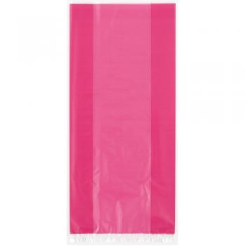 Unique 62024 Party Packs Hot Pink Cellophane Bags 30 pcs