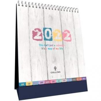 Collins Brighton 2022 Desk Calendar (BTDC-22)