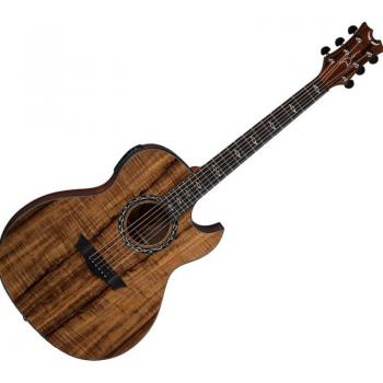 Dean Exhibition Acoustic Electric Guitar, Ebony Fretboard