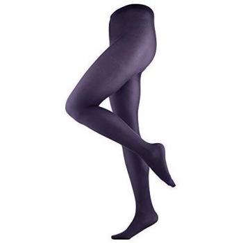 Living Crafts Damen-Glasfaser Strumpfhose M, Pflaumeschwarz