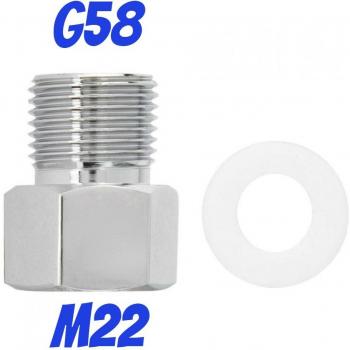 Adaptador W21.8 G5/8 M22 para reguladores de CO2