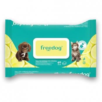 Freedog Toalhitas Refrescantes Citronela 40 uni