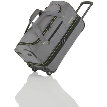 Travelite Grey Expandable Travel Duffel with Wheels