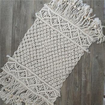 Couverture de photographie en macramé pour nouveau-né