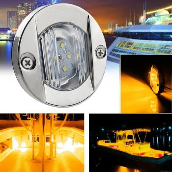 Luz Intermitente Blanca Cálida para Barco
