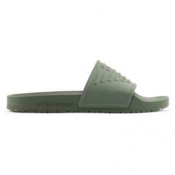 Emporio Armani Green Sliders – Men’s Size 9 (Slip‑On)