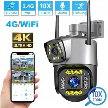 Telecamera senza fili per casa intelligente 8MP 4K