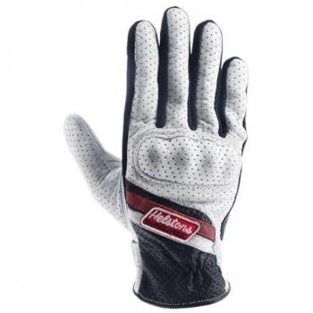 Helstons Cars Air guanti da ciclismo 3XL colorati nero, bianco e rosso