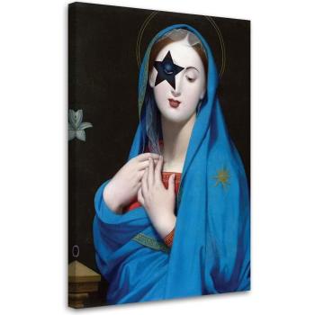 Elegant Woman with Star Canvas 40x60