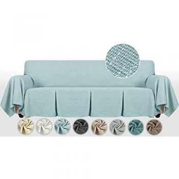 MAXIJIN Linen-Like Sofa Slipcover for 3 or 4 Seater Couch