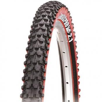 Panaracer Fire XC Pro MTB Tubeless Tire, Black/Red, 26 x 2.1-Inch