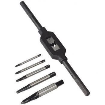 Sealey AK721 Screw Extractor Set with Wrench 6pc Helix Type (repeated)