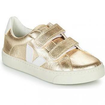 Mini Gold Velcro Childrens' Trainers