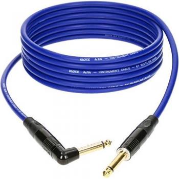 Klotz Kabel 4,5 m Câble d’instrument TS droit‑coudé bleu