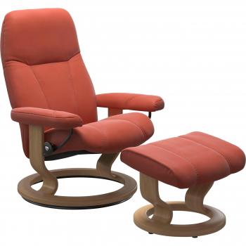 Stressless® Relaxsessel Consul, Relaxsessel mit Hocker, Classic Base, Größe S