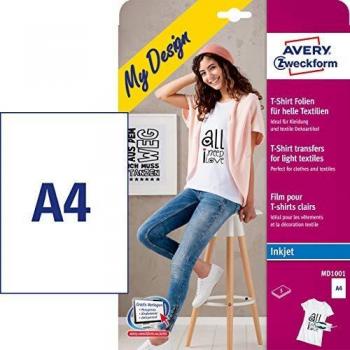 AVERY Zweckform My Design T-Shirt Transfer-Folie DIN A4
