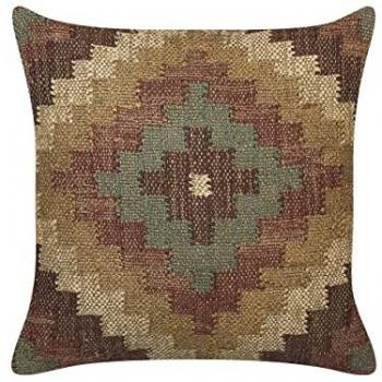Cojín étnico de yute y lana 45 x 45 cm Maguri